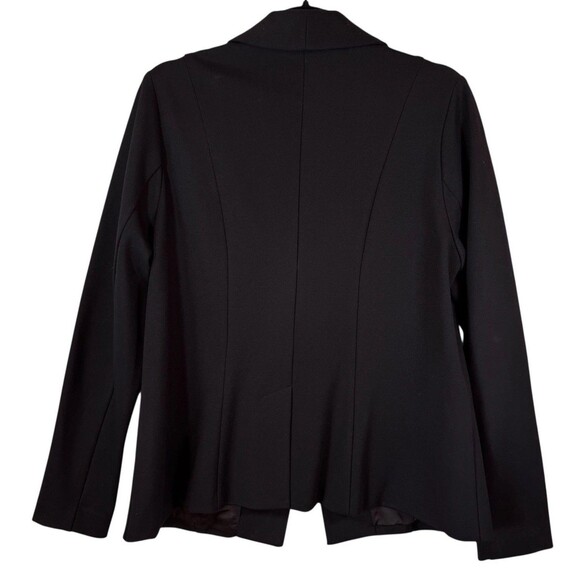 Torrid Blazer Jacket Women 0 12/14 Black Business Career Open Front Long Sleeve - Picture 2 of 10